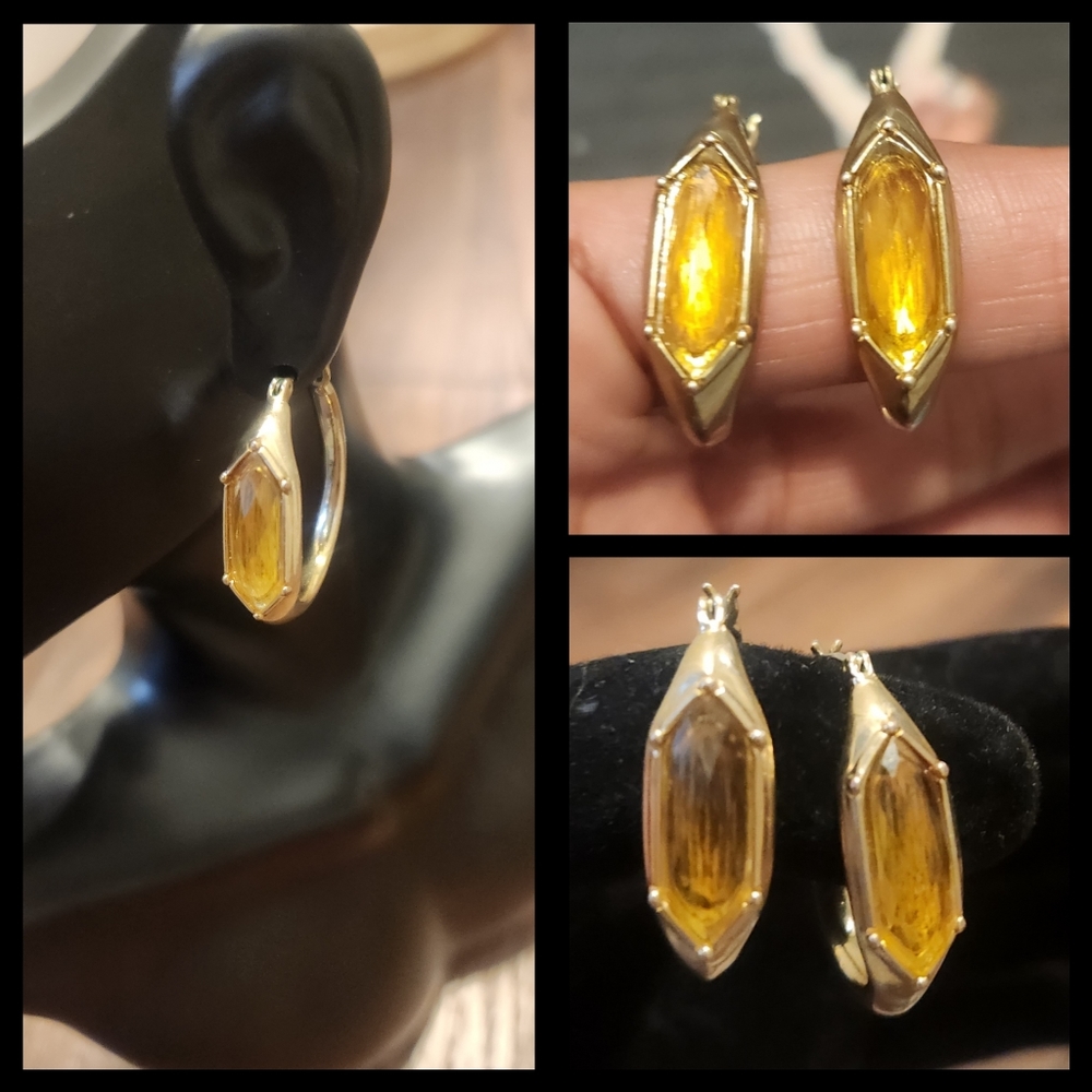 VTG Amber Earrings